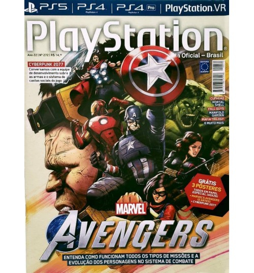 Revista Playstation Marvel Avengers NÂ° 272