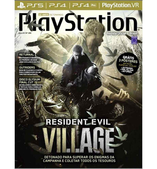 Revista Playstation Resident Evil Village Detonado N° 280