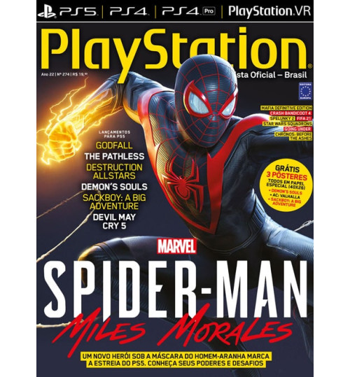 Revista Playstation Spider-Man Miles Morales N° 274