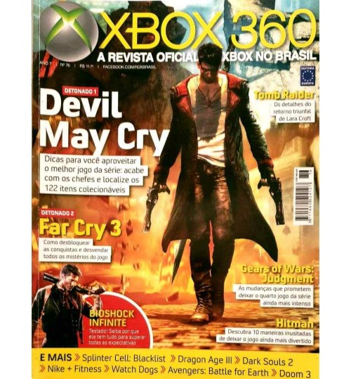 Revista Oficial Xbox 360 - Detonado Devil May Cry Nº 76