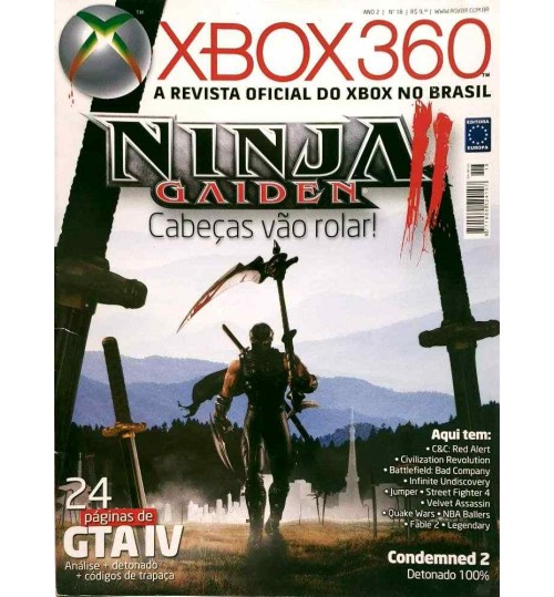 Revista Oficial Xbox 360 - Ninja Gaiden N° 18