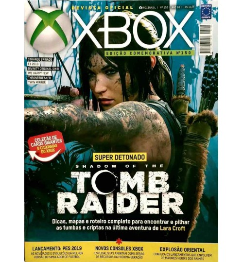 Revista Oficial Xbox - Super Detonado Shadow Of The Tomb Raider N° 150