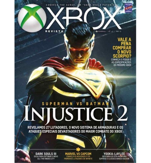 Revista Oficial Xbox - Superman vs Batman: Injustice 2 N° 132