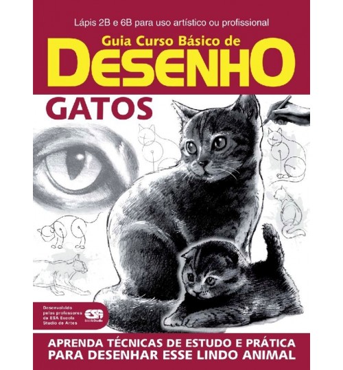 Revista Guia Curso BÃ¡sico de Desenho Gatos