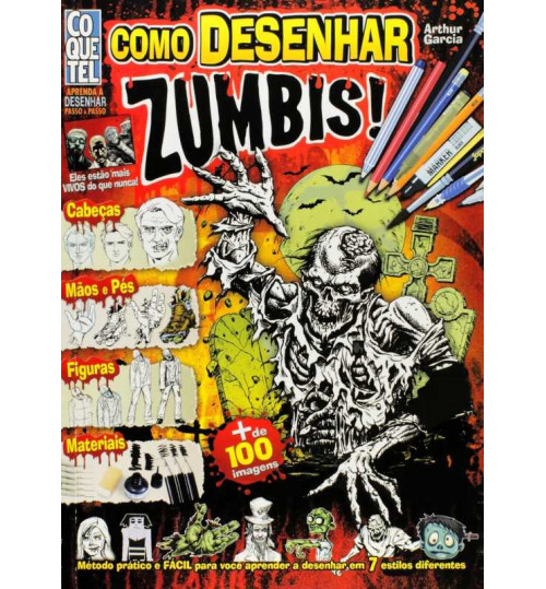 Livro Como Desenhar Zumbis