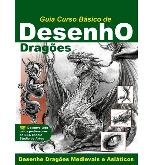 Revista Guia Curso BÃ¡sico de Desenho DragÃµes