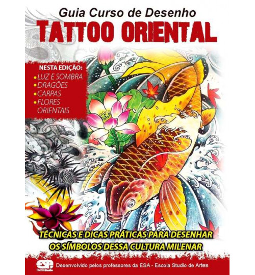 Revista Guia Curso de Desenho Tattoo Oriental