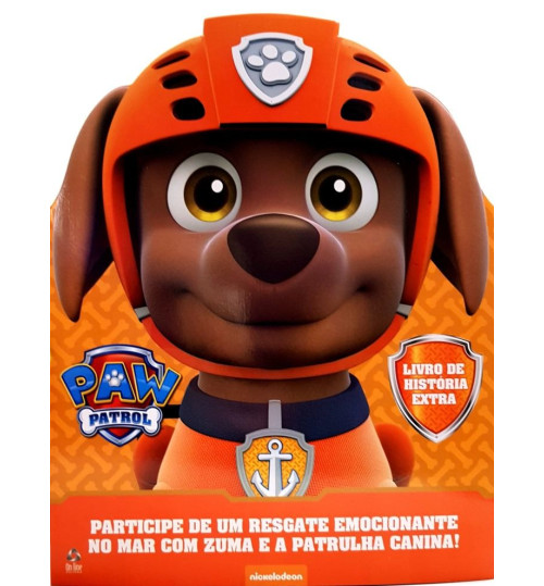Livro de História Extra Patrulha Canina Participe de um Resgate Emocionante no Mar com Zuma e a Patrulha Canina