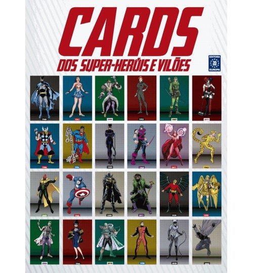 Livro Cards dos Super-HerÃ³is e VilÃµes