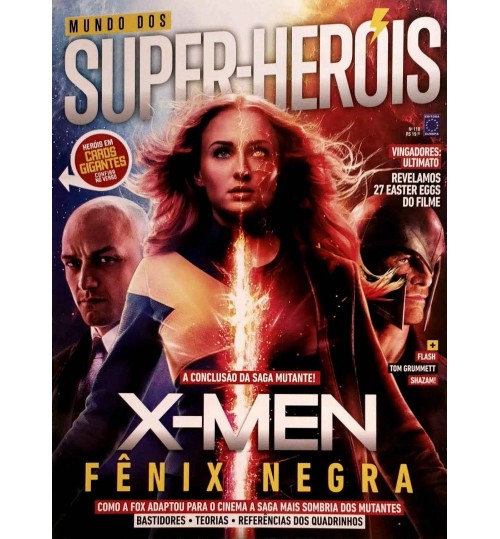 Revista Mundo Dos Super-HerÃ³is - A ConclusÃ£o da Saga Mutante, X-Men FÃªnix Negra NÂ° 110