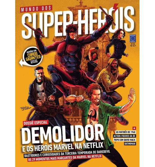 Revista Mundo dos Super-Heróis - Demolidor e os Heróis Marvel na Netflix N°104