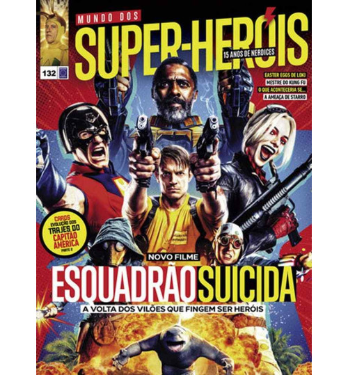 Revista Mundo Dos Super-Heróis - Novo Filme Esquadrão Suicida N° 132