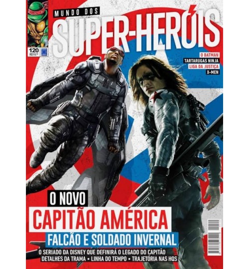 Revista Mundo dos Super-Heróis - O Novo Capitão América Falcão e Soldado Invernal N° 120