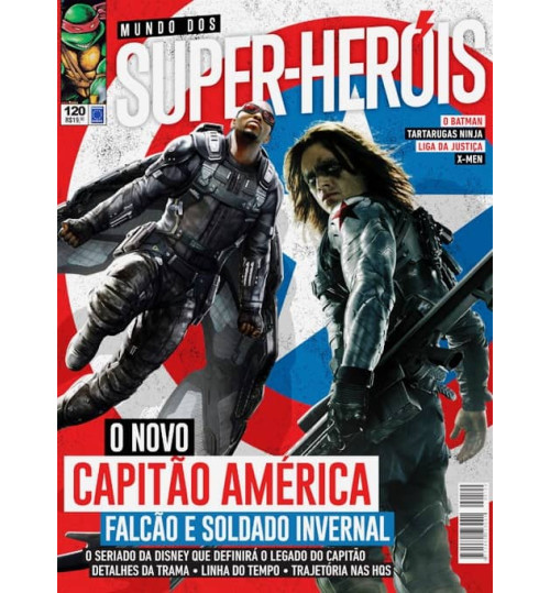 Revista Mundo dos Super-Heróis - O Novo Capitão América Falcão e Soldado Invernal N° 120