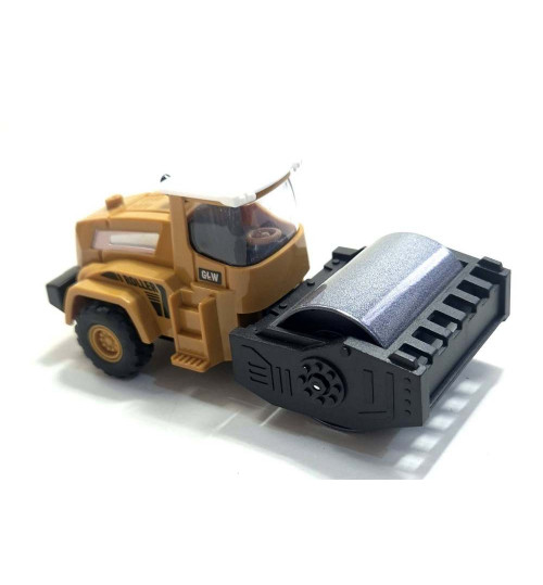 Miniatura Rolo Compressor Compactador GLW em Metal – Fricção