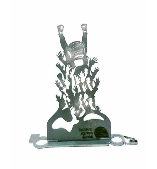 Estátua A Torcida - Ayrton Senna Um Herói Moldado de Alma, Coração e Aço!