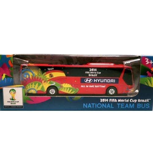 Miniatura Ônibus Hyundai Espanha Copa Do Mundo