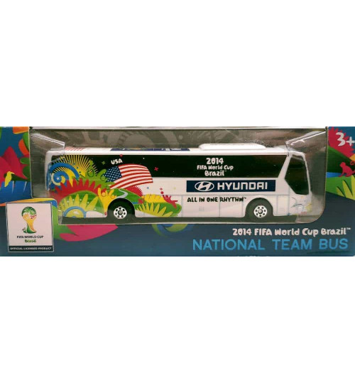 Miniatura Ônibus Hyundai Estados Unidos Copa Do Mundo