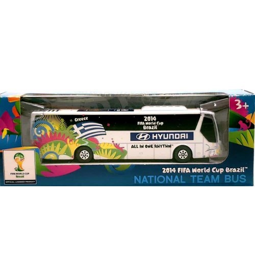 Miniatura Ônibus Hyundai Grécia Copa Do Mundo