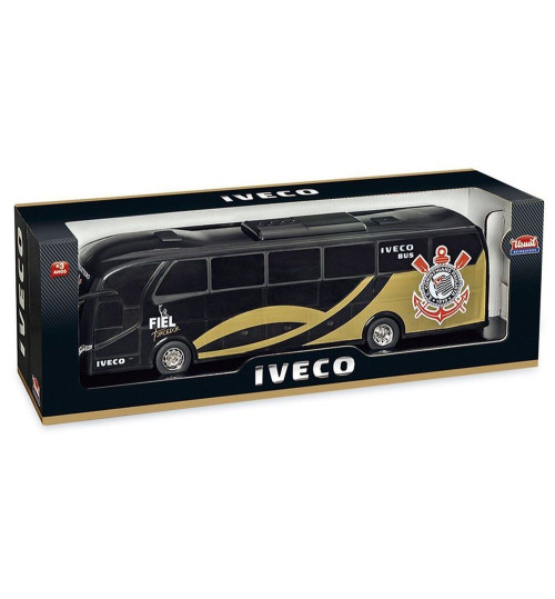 Miniatura Ônibus Iveco Corinthians Preto