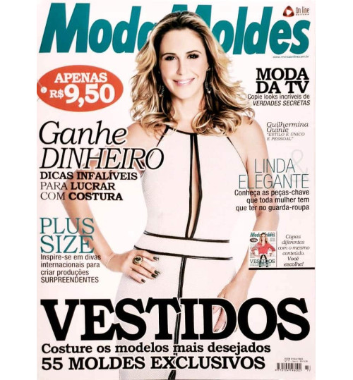 Revista Moda Moldes Vestidos Costure os Modelos Mais Desejados (Blusa Branca) N° 77