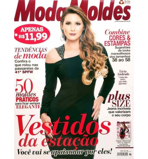 Revista Moda Moldes Vestidos da Estação (Vestido Preto) Nº 85