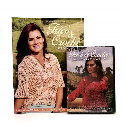 Kit TricÃ´ e CrochÃª - Revista e DVD