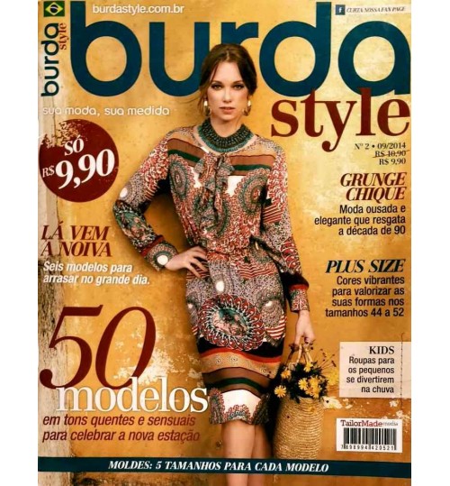 Revista Burda Style 50 Modelos em Tons Quentes e Sensuais N° 2
