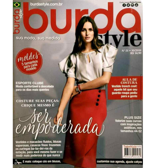 Revista Burda Style Chique Mesmo é Ser Empoderada N° 51