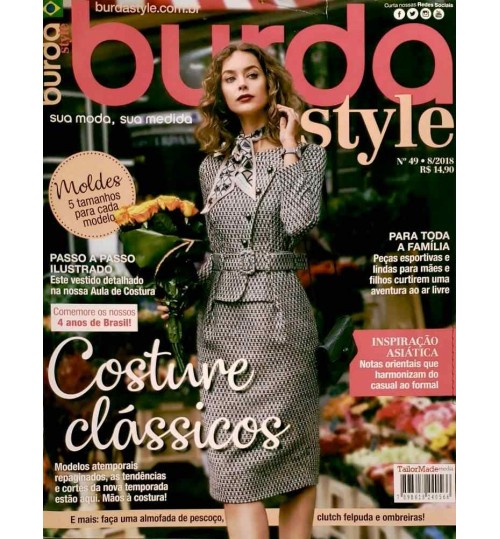 Revista Burda Style Costure ClÃ¡ssicos NÂ° 49