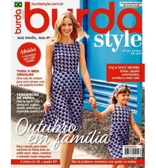 Revista Burda Style Outubro em FamÃ­lia NÂ° 39