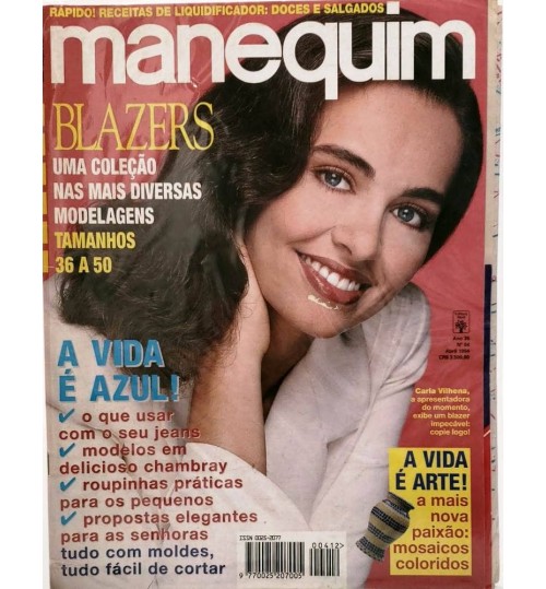 Revista Manequim - Blazers: Uma ColeÃ§Ã£o nas Mais Diversas Modelagens  NÂ° 412