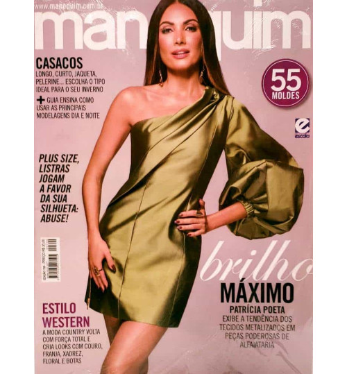 Revista Manequim Brilho Máximo, Vestido Verde Nº 720
