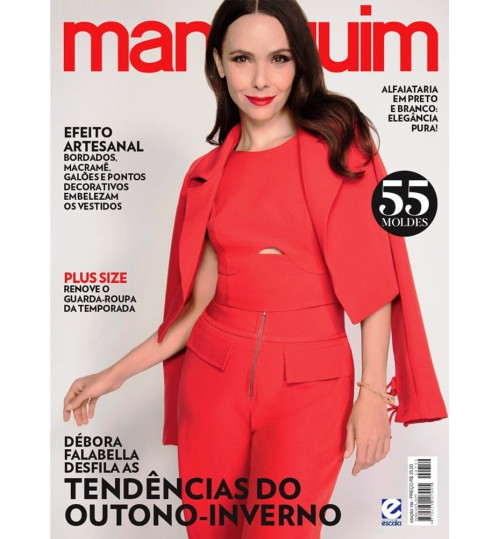 Revista Manequim - Débora Falabella Desfila as Tendências do Outono-Inverno N° 759