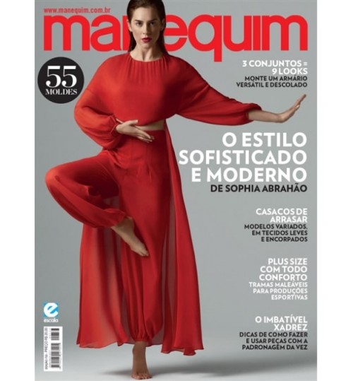 Revista Manequim O Estilo Sofisticado e Moderno de Sophia AbrahÃ£o NÂ° 733