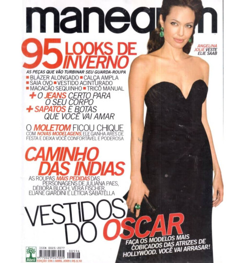 Revista Manequim - Vestidos do Oscar N° 596