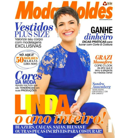 Revista Moda Moldes Linda o Ano Inteiro, Blazers, Calças, Saias, Blusas e Outras Peças Incríveis Para Costurar Nº 94