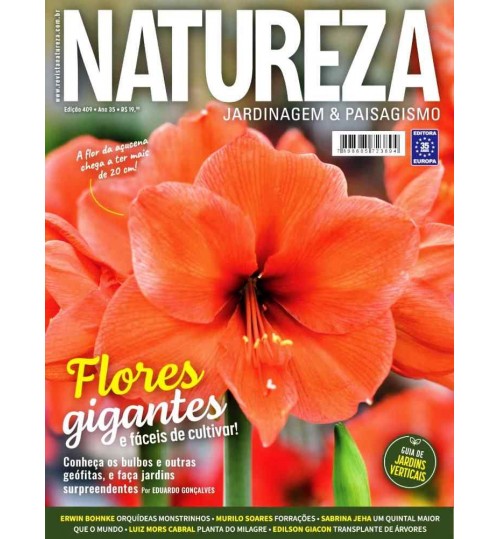 Revista Natureza - Flores Gigantes e FÃ¡ceis de Cultivar NÂ° 409