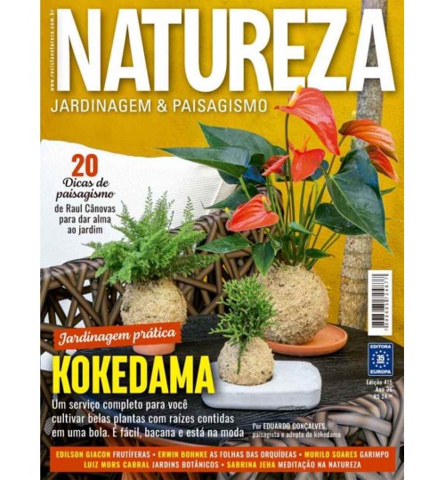 Revista Natureza - Jardinagem PrÃ¡tica Kokedama NÂ° 415