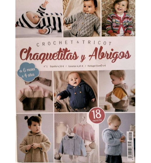 Revista Crochet y Tricot - Chaquetitas y Abrigos Nº 1 (Versão em Espanhol)