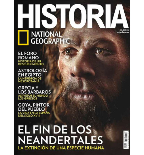 Revista National Geographic – História: El Fin de Los Neandertales N°214 (Versão Em Espanhol)