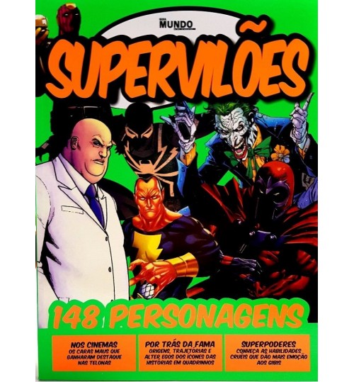 Revista Guia Supervilões 148 Personagens