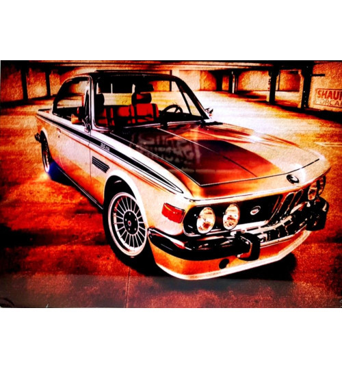 Quadro Retrô BMW 350 CSI 1973 