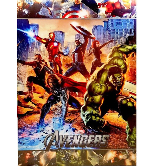 Quadro Retrô Avangers - Os Vingadores