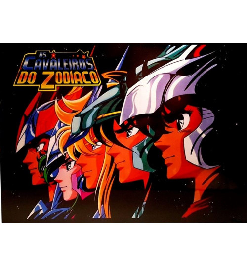 Quadro Retrô Os Cavaleiros do Zodíaco