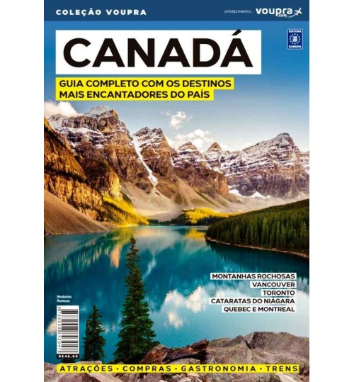 Livro Canadá - Guia Completo Com os Destinos Mais Encantadores do País