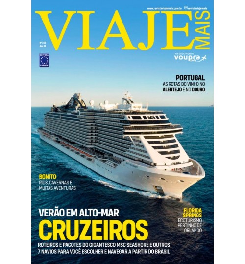 Livro Revista Viaje Mais - VerÃ£o em Alto-mar: Cruzeiros NÂ° 258
