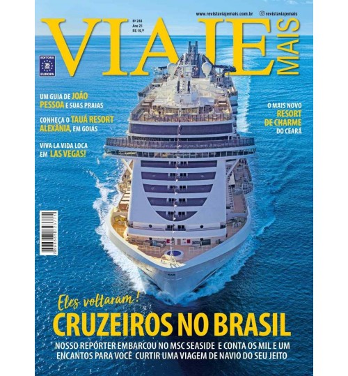 Revista Viaje Mais - Cruzeiros no Brasil. Eles voltaram! N° 248