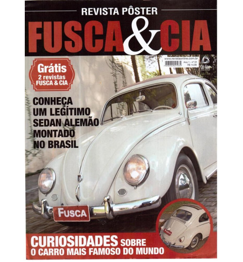 Kit Revistas Fusca & Cia Nº 129 e N° 130 + Revista Poster