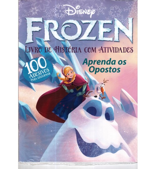 Livro de História com Atividades Frozen com 100 Adesivos